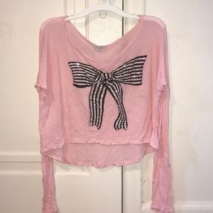 Long pink sleeve shirt